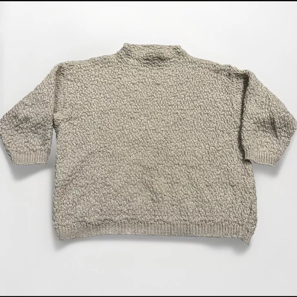 VINTAGE Alps Sweater Women's Sz Medium High Neck Chunky Knit Mohair Ski Aspen - Picture 1 of 9